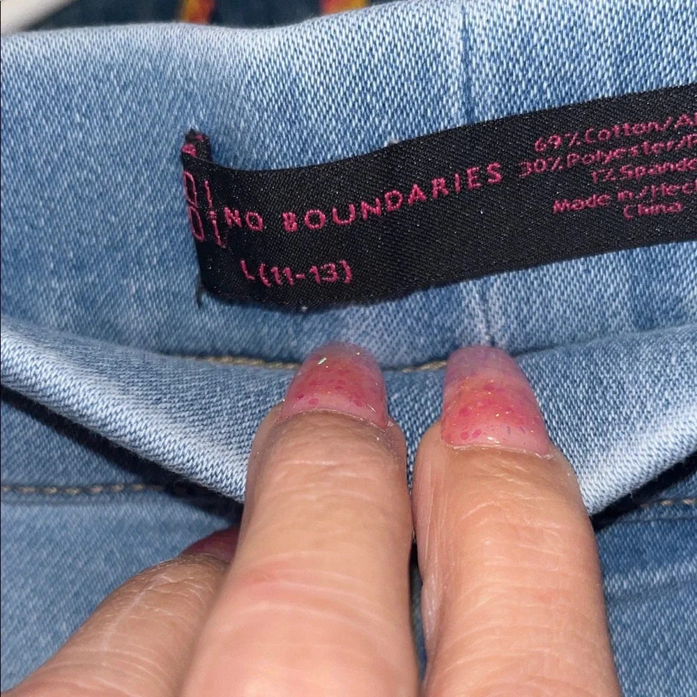 No Boundaries Light Blue Women's Jeggings - Picture 2 of 5